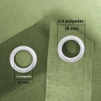 Cortinas De Tulle Gradient Para Sala De Estar Y Dormitorio Organza Voile Tratamiento De Ventana Panel De Cortinas 1.32x1.6m Doble Capa Sin Aislamiento Térmico - details 26