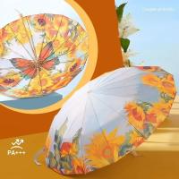 Paraguas De Aleación De Aluminio De Doble Capa De Vinilo Para Protección Solar Y Ventosa Super Grande Para Adultos - details 12