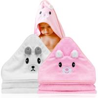 2 Unidades Toalla bebe - Regalo bebe recien nacido niño - Toallas bebe con capucha de animales recién nacidos (80CM*80CM) - details 0