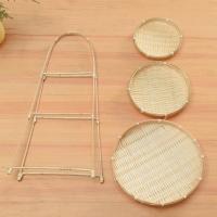 Cesta De Almacenamiento De Bambú Multi-función 1/2/3 Capas Para Frutas Alimentos Vegetales Estante Duradero Hecho a Mano Para Cocina - details 8