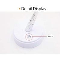 Luz De Navidad Decorativa Con 72 LEDs Y Hoja Dorada 20cm Fuente De Alimentación USB/Batería (no Incluida) Luz Nocturna De Árbol Táctil - details 1