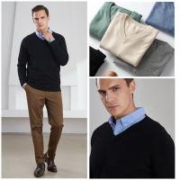 Suéteres De Lana Para Hombre V-Neck Oveja Cashmere Calidad Superior Abrigo Casual Otoño Primavera Ropa De Mujer - details 4