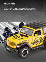 Coche De Juguete a Escala 1/32 Para Niños Y Adultos Con Puertas Abatibles Y Luz Vehículos Metálicos Para Wrangler Off-Road 7 Puertas - details 3