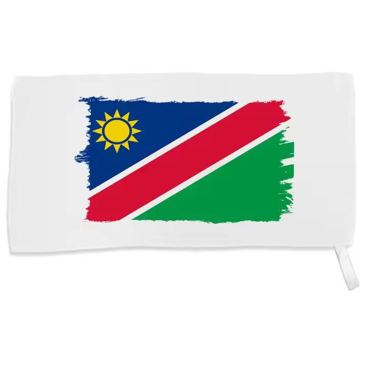 MERCHANDMANIA TOALLA PEQUEÑA ABSORBENTE bandera namibia pais gobierno namibio suave personalizada con cinta elastica - 1
