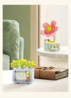 Bloques De Construcción De Cámara Con Flores Eternas Juguetes DIY Creativos Para Niños Regalos De Cumpleaños Modelos De Suculentas En Macetas Adecuado Para Adolescentes Y Adultos - details 2