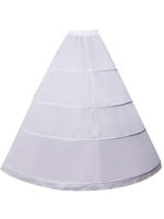 Falda De Novia Crinolina Slip Suelta Para Vestido De Baile Y Boda Material De Poliéster Técnica De Crocheteado Adulto - details 0