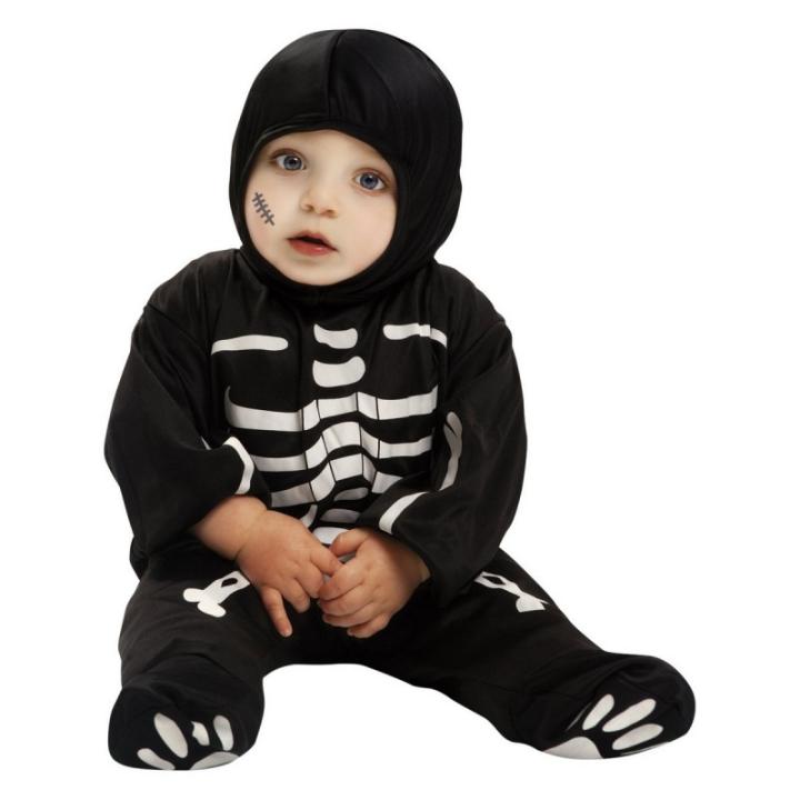 Déguisement Bébé Dalmatien Noir Et Blanc - 4 Pièces (combinaison, Chapeau, Queue, Chaussons) - 100% Polyester - Taille Unique Bébé