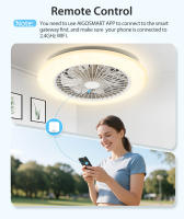 Aigostar- Ventilador Techo Alexa, Luz LED 40W, 4400LM, 2700K-6500K Regulable, Lampara Ventilador Techo Inteligente con Mando a Distancia y Gateway, Silencioso, 6 Velocidades, Diameter 50CM - details 2