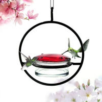 Alimentador de colibrí al aire libre con 4 puertos de alimentación, comederos para pájaros, uso de colibrí - details 6