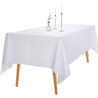 Mantel de Mesa 140x160-140x200 Antimanchas de Poliéster Para Mesa  Rectángulo y Cuadrado,Manteles Liso Lavable - details 0