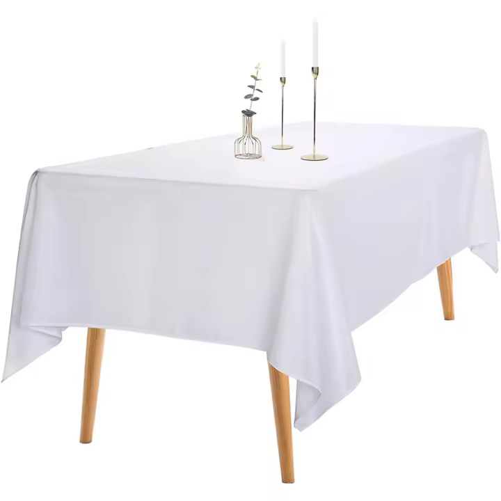 Mantel de Mesa 140x160-140x200 Antimanchas de Poliéster Para Mesa  Rectángulo y Cuadrado,Manteles Liso Lavable - 1