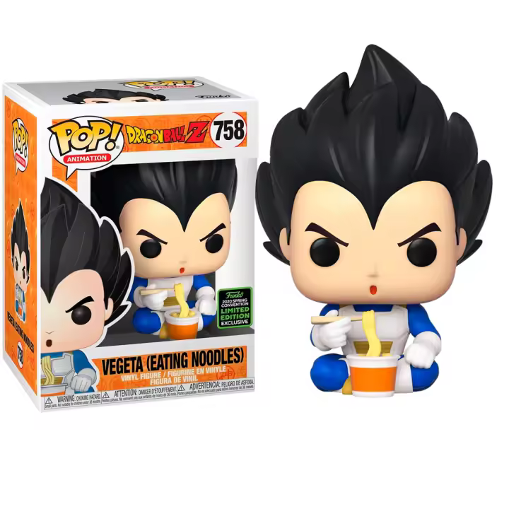 Funko Vegeta eating Noodles exclusivo   Dragon ball Funko Pop 1279 - 1