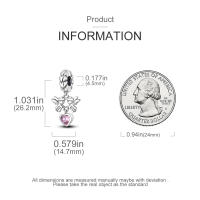 LAZA 1PC Colgante De Cruz Perfume Plata Esmaltada Para Hacer Pulseras Joyería Para Mujer Bola De Zirconia Metálica Peso 3g - details 8