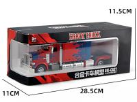 Modelo De Camión Peterbilt 389-Optimus Prime Prototipo 1:24 Con Sonido Y Luz Vehículo De Juguete De Aleación Para Niños - details 9