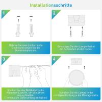 Lámpara De Techo LED Ultrafina Y Redonda Para Habitación Moderna Para El Hogar Luz De Habitación Con Fuente De Luz Incluida Control De Brillo Y Montaje En Superficie - details 4