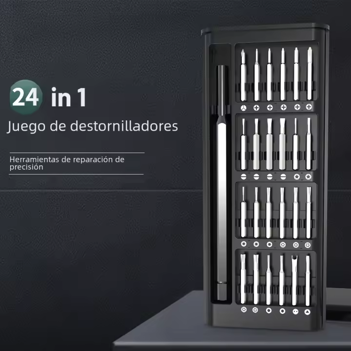 Juego De Destornilladores Profesional 25 En 1 Magnético De Precisión Con Mango Para Reparación De Teléfonos Móviles Relojes Cámara Kit De Herramientas Multifuncionales - 1