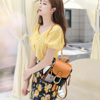 Mochila De Piel PU Pequeña Para Mujer Estilo Retro Cuadros Calidad Superior Viaje Mochila Escuela Bolsa De Hombro Moda - details 6