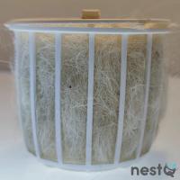 Nido Madera para Exoticos nestQ  Diamantes de Gould 20 cm (largo) x 13 cm x 13 cm (base) x 16 (altura) con Pelera Material y Soporte de Relleno Pelo de Cabra, Mandarines, Babero, Tricolor, Isabelita de Japon - details 3