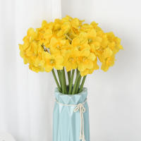 6pcs Narcis Artificial Para Decoración De Bodas Festivales Y Fiestas Decoración De Hogar Jardín Y Habitaciones Estilo Silken - details 11
