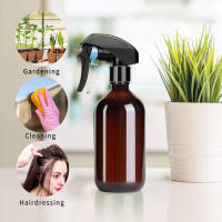 Botella De Rociador De 500ML Cuadrada Recargable Para Plantas Soluciones De Limpieza Cabello Jardinería Maquillaje Verde/marrón - details 12