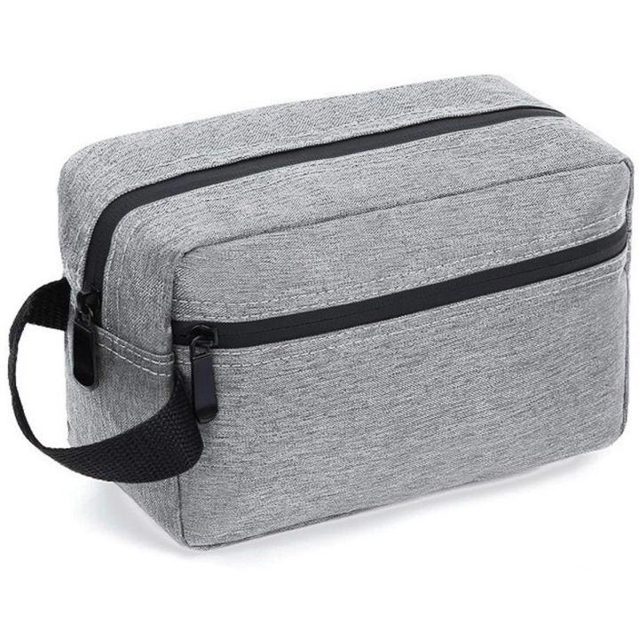 Neceser para hombre y mujer - Neceser de afeitado - Para artículos de aseo y accesorios - Bolsa de almacenamiento impermeable - Bolsa de almacenamiento plegable con asa - Para brochas y herramientas de maquillaje - 22*10*16cm