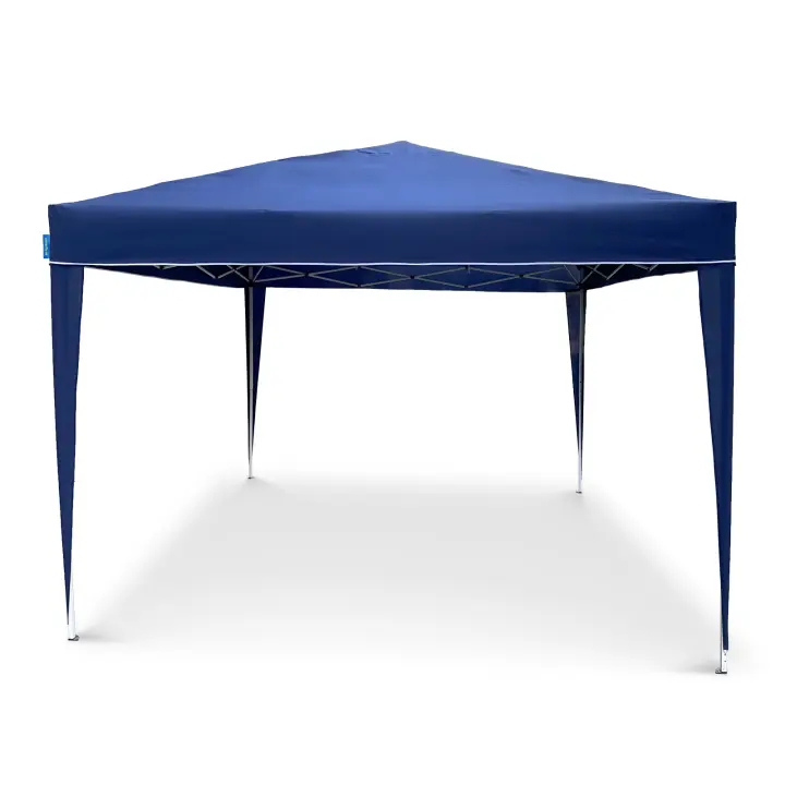 Goodyear - Carpa plegable 3x3 m Azul Multifuncional | Ideal para jardín, terraza, playa | Bolsa de transporte | 4 cortavientos | Estructura de Acero | Fácil montaje y transporte | Protección UV30+ | Mayor protección contra el viento. - 1