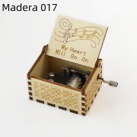Caja de música manual de madera, con tallado retro (o talla antigua) - Regalo de cumpleaños con impresión a color - details 33