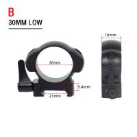 Anillos De Visión Telescópica De Acero Para Rifle De Caza Con Percha Picatinny 25.4mm 30mm Perfil Bajo Medio Alto 2Pcs / Pack Accesorios De Armería - details 17