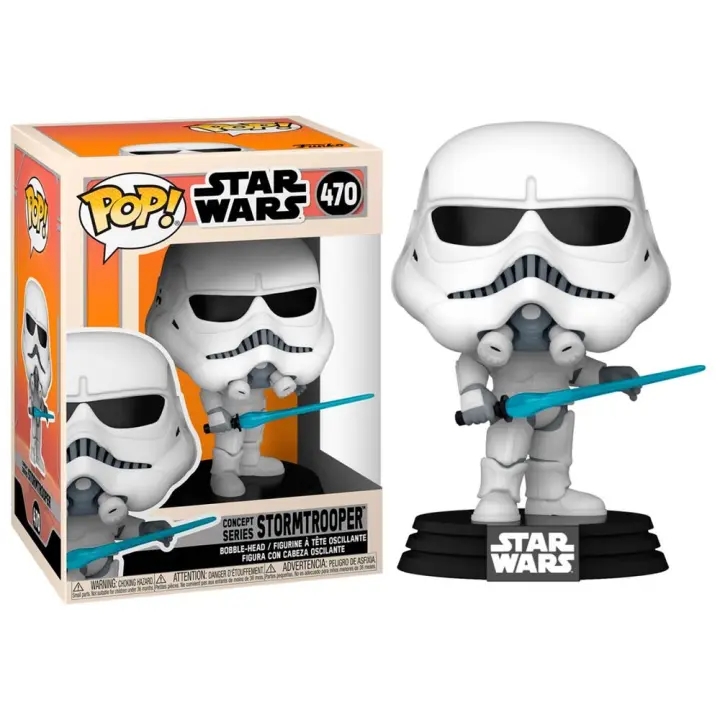 Figura Pop Star Wars Concept Series Stormtrooper-Figura de Vinilo Coleccionable - Idea de Regalo- Mercancia Oficial - Juguetes para Niños y Adultos - Movies Fans - Muñeco para Coleccionistas y Exposición - 1