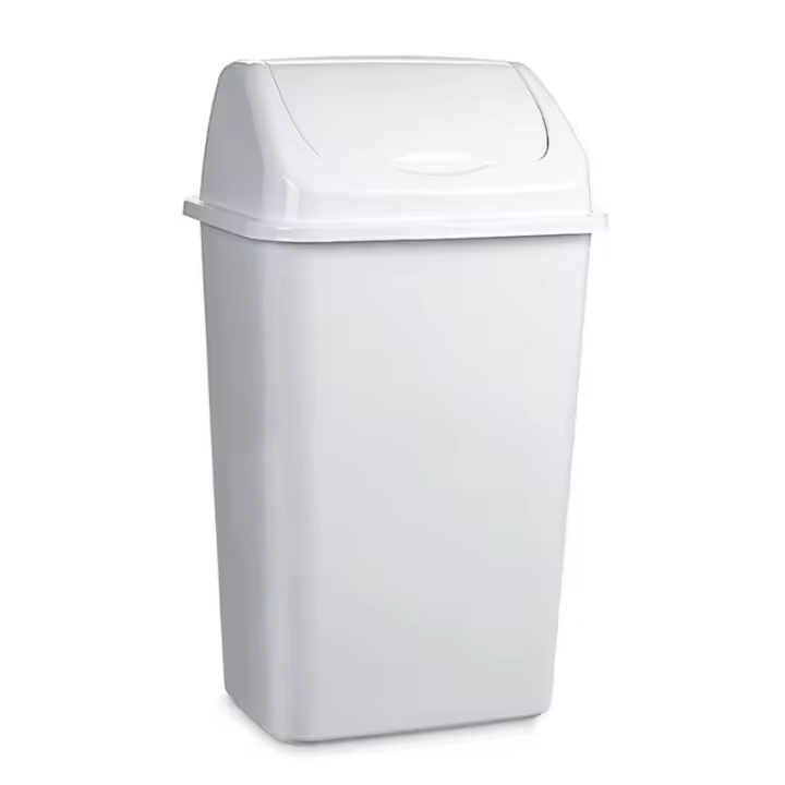 TIENDA EURASIA - Papelera con Tapa Basculante, 30L, 34x27,5x58,5 cm - 1