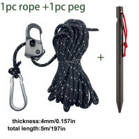 Cuerda De Tenda De 5m Con Ajustador De Cordón Reflectante Para Atar Cordones Rápido Y Fuerte Hebilla De Tenda - details 10
