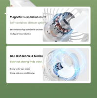 Ventilador De Mano Con Luz De Noche Para Dormitorio Estudiante Y Escritorio De Oficina Clip-on USB Recargable Pequeño Ventilador De Techo - details 4