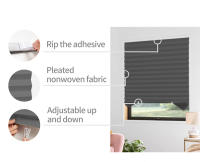 Cortinas De Blackout Con Pliegues Para Rollos Zébra No Tejidas Alta Protección Solar Para Dormitorio Sala De Estar Baño Balcon Decoración - details 9