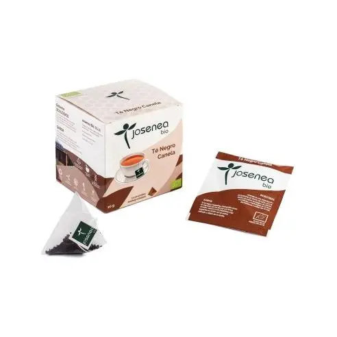 Té negro con canela de Josenea, caja de 10 pirámides - 1