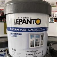 Pintura interior y exterior blanca mate. LEPANTO LP25. 14L. Pintura plástica de gran resistencia. - details 0