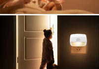 Lámpara Nocturna LED Con Sensor De Movimiento EU US Enchufe Para Pared Dusk to Dawn Ajustable Para Dormitorio Toilet Hallway Kitchen - details 13