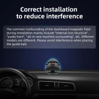 Compas De Coche Ajustable Para Exterior Herramienta De Medición Inclinómetro Magnético Corrección De Declinación Automotriz Accesorios Internos - details 6
