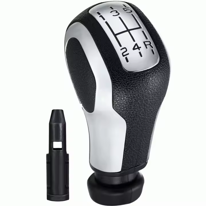 AUTOZOCO Pomo de 5 cambios de marcha para coche, compatible con Peugeot 106 107 205 206 207 301 306 307 308 406 407 408 508 605 806 807 2008 3008 5008 y Citroen C2 C3 C4 C5 Picasso Saxo Xsara Elysee - 1