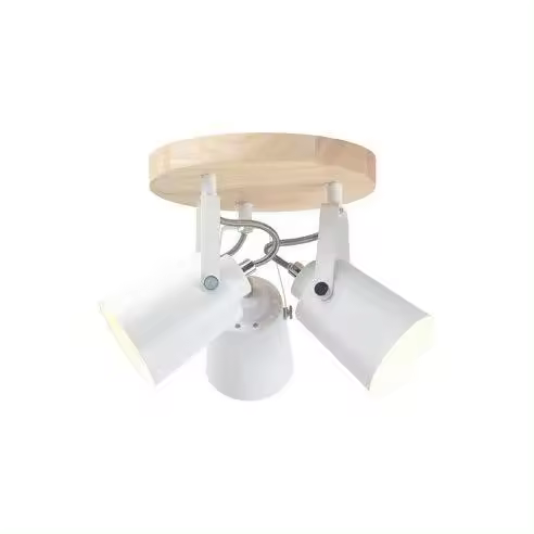 CRISTAL RECORD Plafón Dera Redondo con Tres Focos - Iluminación LED Interior y Exterior - 1