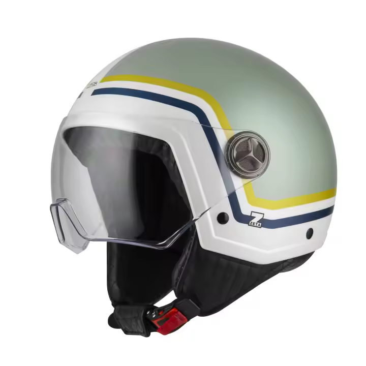 Casco de Moto Minijet Zeta 2 NZI - Clásico Moderno - Diseños Lujosos - 1