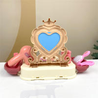 Mini Tocador Infantil con Espejo y Secador de Cabello - Regalo Ideal para Cumpleaños de Princesas - details 4