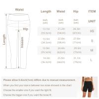 Shorts Deportivos De Cintura Alta Para Mujer Fitness Running Elasticidad Transpirable Con 2 Bolsillos Lados Yogur - details 2