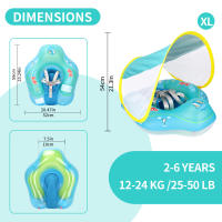Nueva Actualización De La Piscina Flotante Para Bebés Con Canopy De Inflable Anillo Flotador Para Niños Juguete De Baño Para El Verano - details 5