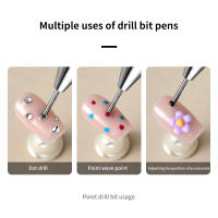 Doble Cabeza Pincel De Uñas Con Pinza Para Rhinestones Y Puntos Herramienta De Manicura DIY Con Cabeza De Silicona Para Gel UV - details 1