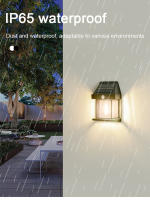 2PCS Luz Solar Exterior Jardín Inducción Corporal Lámpara De Pared Para Casa Villa Balcón Decorativa IP65 Impermeable - details 5