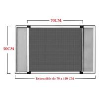 Mosquitera Extensible de Aluminio Blanco para Ventanas, Pantalla Antimosquitos Ajustable con Malla de Fibra de Vidrio, Protección Eficaz contra Insectos, Moscas y Mosquitos, Fácil de Instalar - details 3