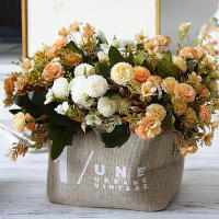 1PC Flores Artificiales De Cárnations Pequeñas Estilo Europeo Para Decoración De Hogar Fotografía Navidad Boda DIY Material Silken - details 0