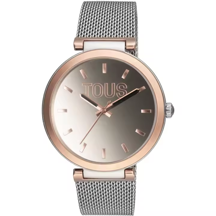 Reloj Tous S-Mesh Mirror con bisel rosado ORIGINAL con garantía y packaging oficiales de la firma - 1