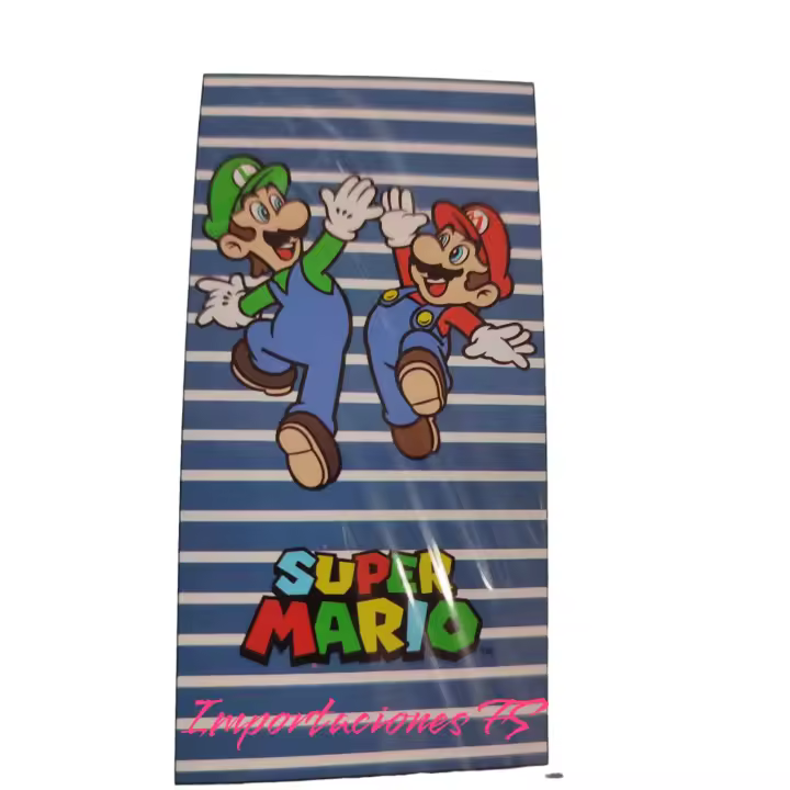 TOALLA INFANTIL SUPER MARIO - MICRO FIBRA - 70 X 140 cm. - 100% poliéster. - 1