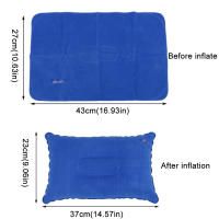 Almohada De Viaje Inflable Para Camping Y Senderismo Soporte De Cuello Cintura Lumbar Para Descanso En Casa Y Oficina - details 2